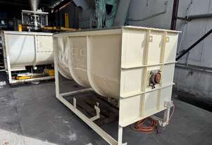 Ribbon Mixer Mild steel construction on stand 2000 Liter capacity approx