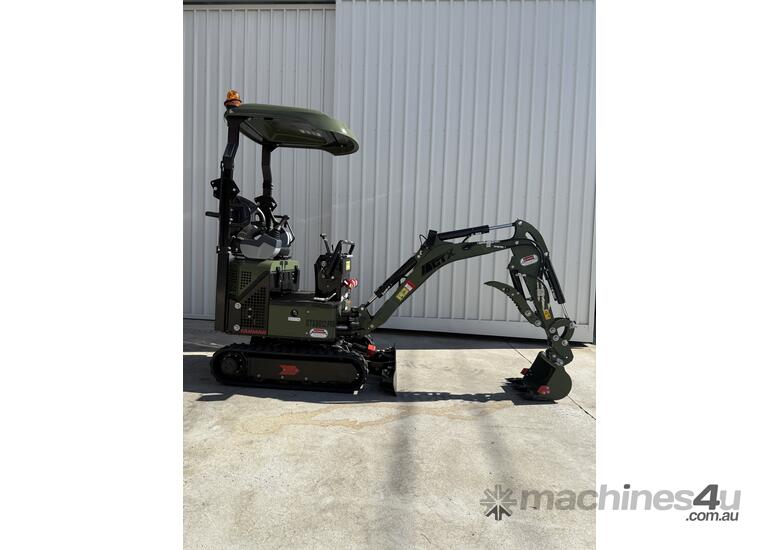 caption Mini Excavator 1.3 T HAIHONG CTX 8012 Pro Package Deal with 2 SPEED TRACKING!