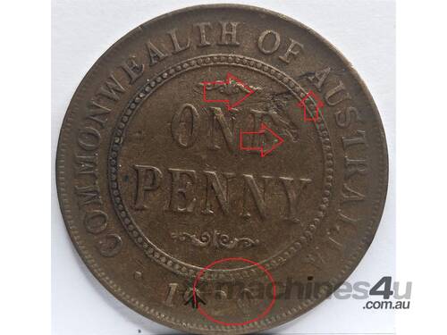 caption PLANCHET AND CUD ERROR PENNY