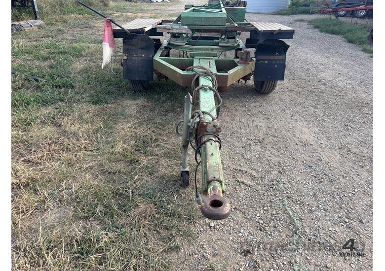 12M HEADER COMB TRAILER WITH COMPRESSOR. 