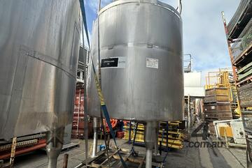 1000L STAINLESS Crystaliser 15kW Paddle Process Vessel mixing insulated TANK Jackted dimple plate