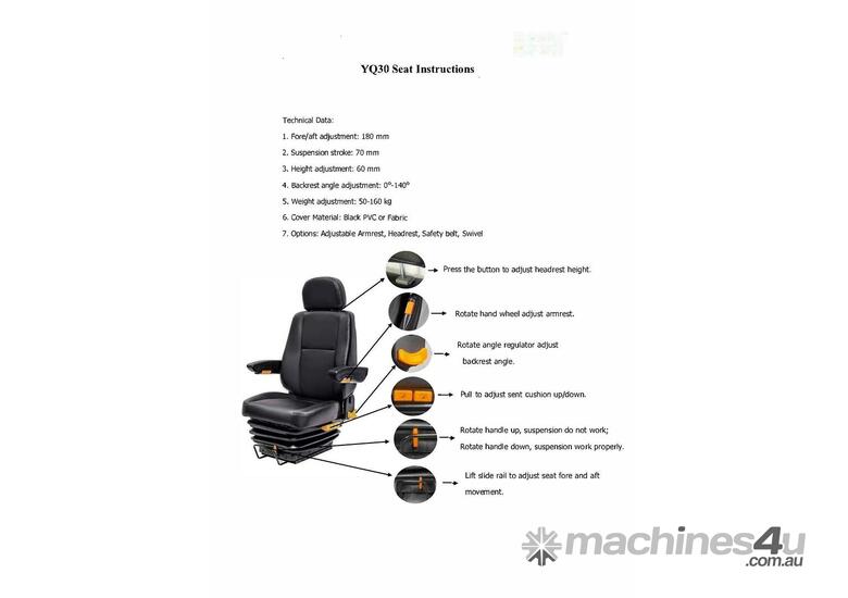 2024 ZOOMLION  YQ30 Universal Seat Nationwide Machinery Group