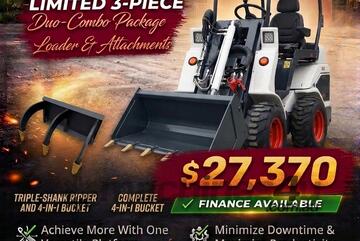 Brand   Ozziquip AL20 Mini Loader 4-in-1 with Rippers 3-Piece Package