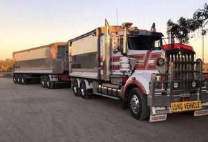 2010 Kenworth T909 Tipper + 2011 Tefco 5 Axle Chassis Tipper.