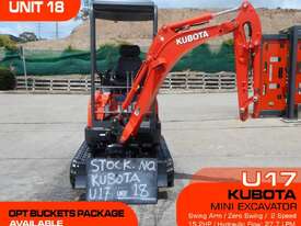 U17 Mini Excavator KUBOTA 1.7Ton Unused UNIT#18 - picture1' - Click to enlarge