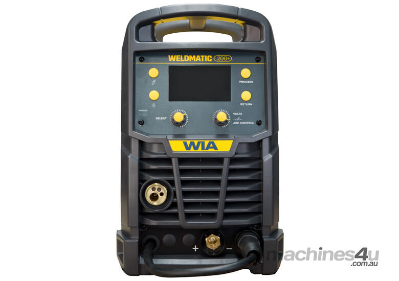 caption WIA Weldmatic 200+ Inverter Package with LCD Display