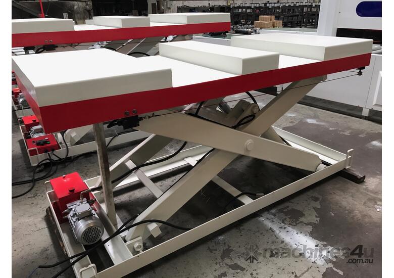 New 2018 Rhino Panel Equipment RHINO HEAVY DUTY 2 T SCISSOR LIFT TABLE 2400 X 1000mm with FORK