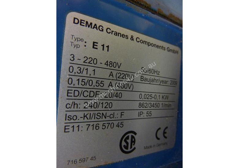 caption Used Demag Electric Chain Hoist