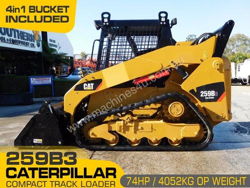 CAT 259B.3 / 259.B3 Track Loader with 4in1 bucket