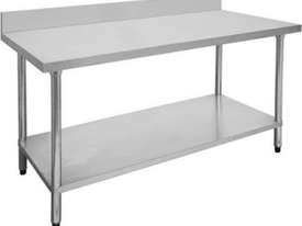 F.E.D. 2100-7-WBB Economic 304 Grade Stainless Steel Table with splashback 2100x700x900 - picture0' - Click to enlarge