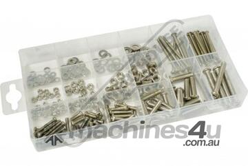Stainless Steel Nuts & Bolts Assortment 224 Piece