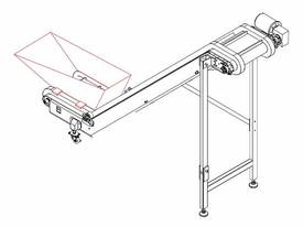 Quick-Release Washable Conveyor with Hopper - picture1' - Click to enlarge