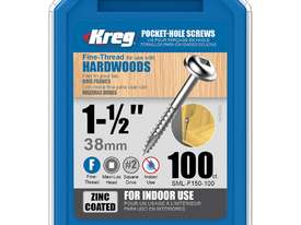 Kreg Pocket Screws 1-1/2 7g Fine Thread - 100pc