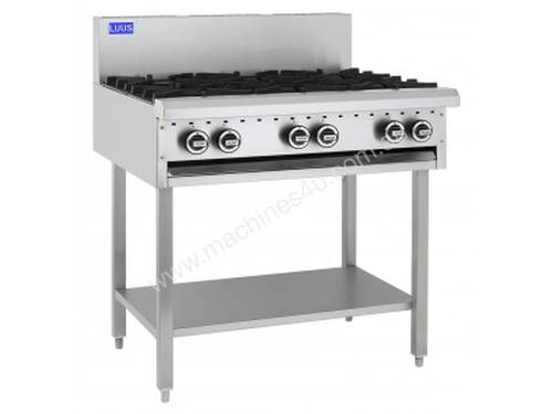 Luus Essentials Series 900 Wide Cooktops 6 burners & shelf