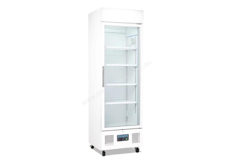 caption Polar DM076-A - Upright Display Chiller 322Ltr Single Door Fridge
