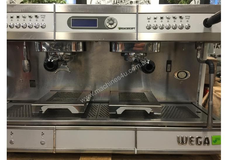 Click to view full size photos WEGA CONCEPT 2 GROUP HI-CUP ESPRESSO COFFEE MACHINE BLACK