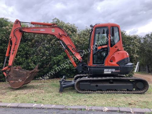 SOLD---KUBOTA 5.3T Ex Government KX161-3 Air Conditioned & Heated Cab, 900mm Mud, 450mm & 300mm GP 