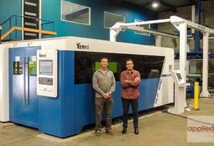 Yawei HLX/HLF series fiber lasers with automatic loading/unloading. Increase productivity & profits.