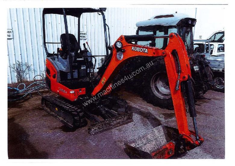 caption Used Kubota KX018-4 Excavator