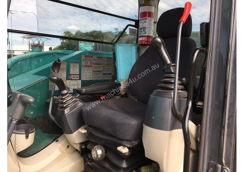 caption 2016 Kobelco SK85MSR-3 excavator
