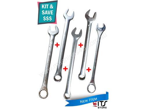 Urrea Open End Ring Spanner Set Metric Wrenches 34mm, 38mm 42mm, 50mm and 60mm