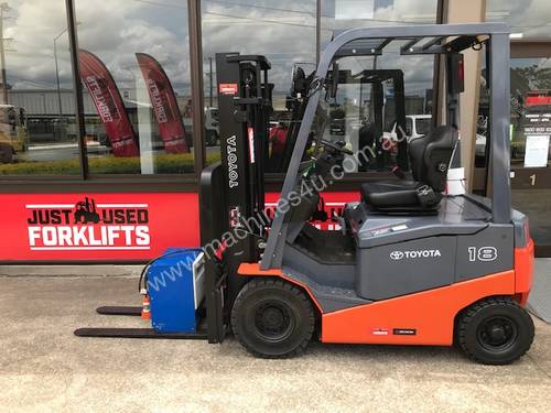 TOYOTA 8FBN18 10951 1.8 TON 1800 KG 4 WHEEL COUNTER BALANCED FORKLIFT CONTAINER FRIENDLY 
