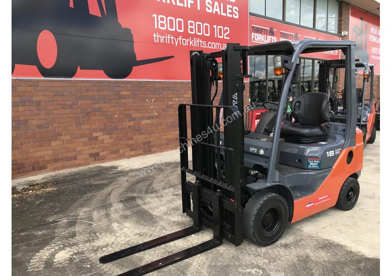 caption 32- 8 FG1.8, 4 WHEEL COUNTER BALANCED FORKLIFT CONTAINER FRIENDLY