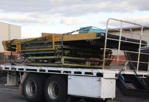 5.5-6m Telescopic Dual Belt Conveyor adjustable height width angle 600mm extend