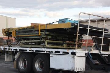 5.5-6m Telescopic Dual Belt Conveyor adjustable height width angle 600mm extend