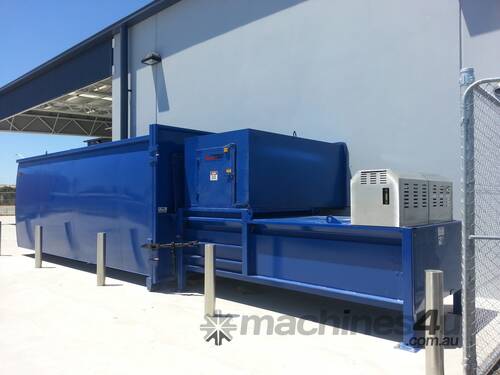 caption Stationary Compactor S1500 | Cardboard Boxes & General Waste | Ideal for compacted spaces - Hire