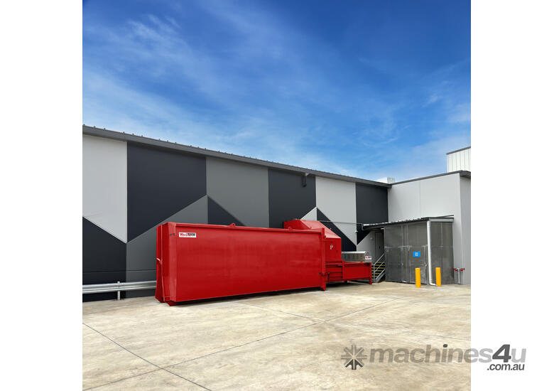 caption Stationary Compactor S1500 | Cardboard Boxes & General Waste | Ideal for compacted spaces - Hire