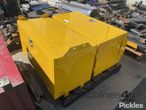 2 x Yellow Truck Toolboxes