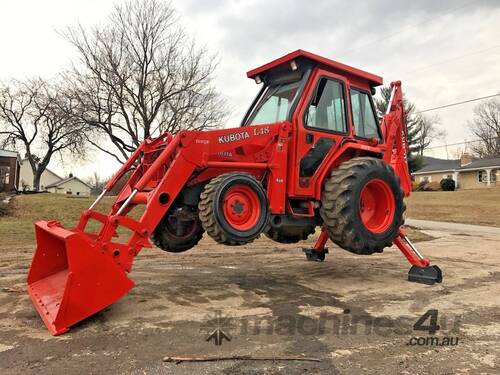 KUBOTA 4X4 L48 BACKHOE LOADER FULL CAB