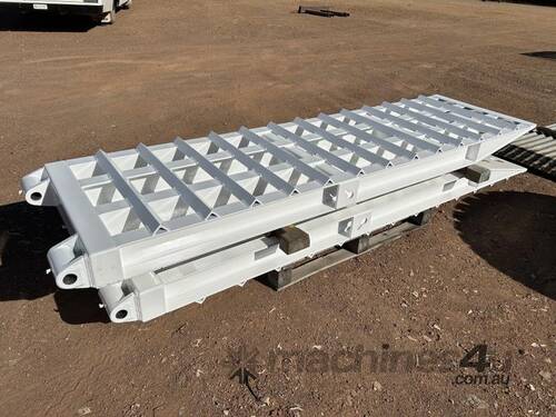 NEWLY FABRICATED STEEL TRAILER RAMPS