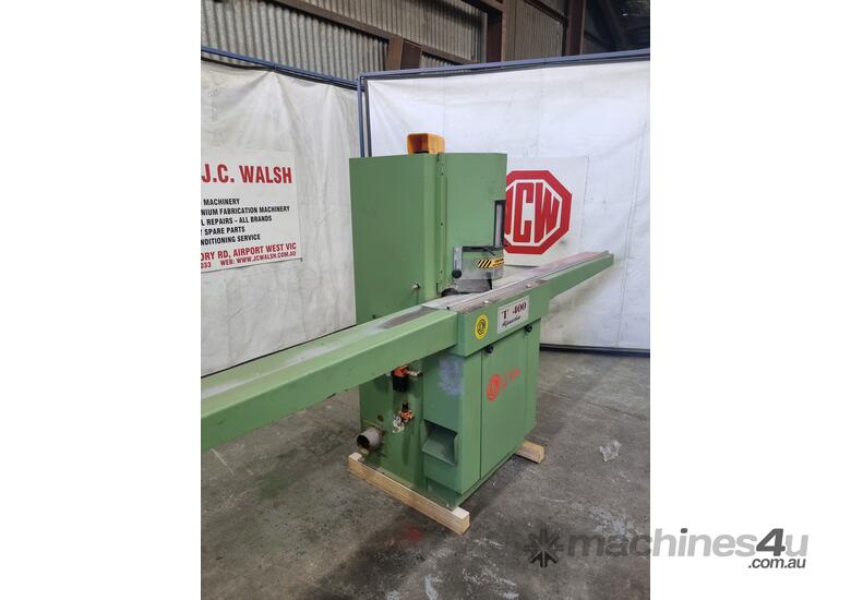 caption Alfa Macchine Timbre V Double Mitre Saw Three Phase