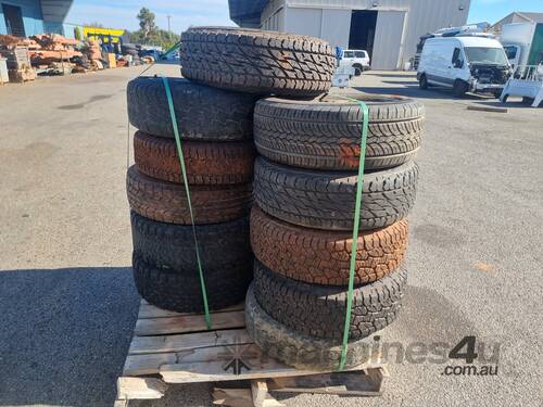 Pallet Of Various Rims And Tyres