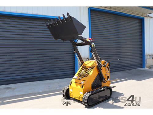 caption Track Skid Steer Loader with Remote Control 260KG Load Capacity