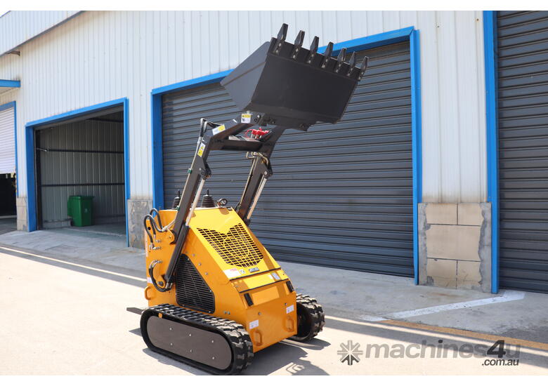 caption Track Skid Steer Loader with Remote Control 260KG Load Capacity