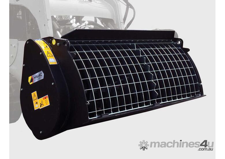 caption FINER HYDRAULICS - Self-Loading Skid Steer Mixer Bucket - 600 L