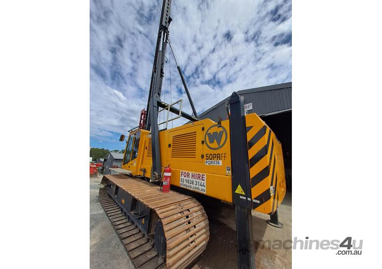 WOLTMAN 50PR PILING RIG with PVE 5/7NL Impact Hammer 