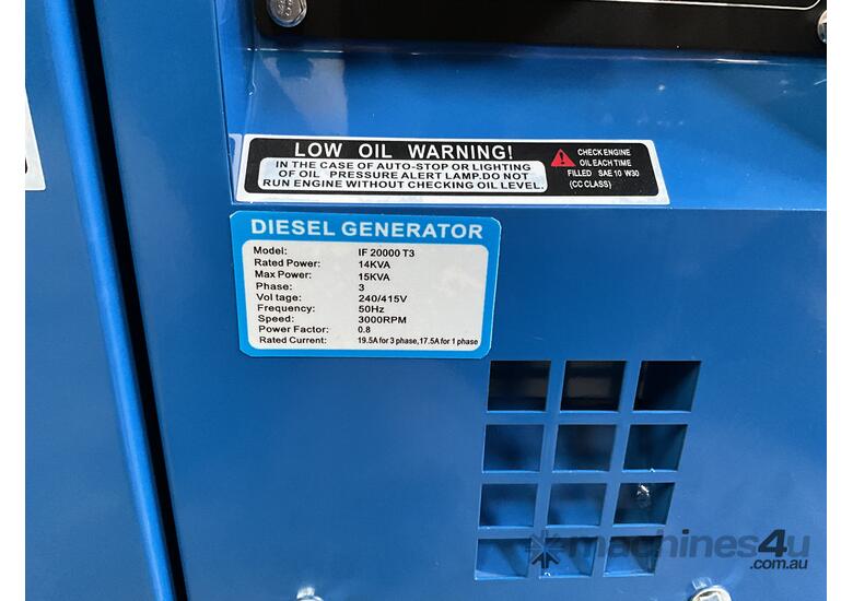 caption Unused 2024 Yamota 15 KVA 3 Phase Diesel Generator