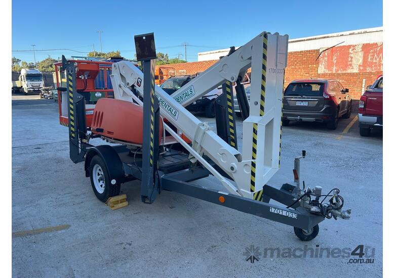 caption 2023 Snorkel MHP13ATV3 Trailer Mounted Petrol Boom Lift