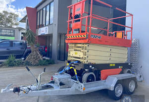 JLG 32ft Electric Scissor Lift Trailer Package