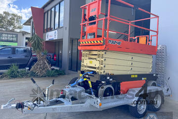JLG 32ft Electric Scissor Lift Trailer Package