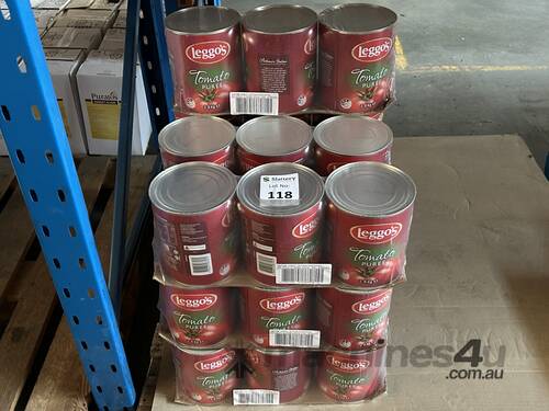 caption Approx 30x 2.9kg Packages of Leggo's Tomato Puree