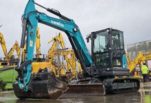 2022 SUNWARD SWE60UF 6T EXCAVATOR WITH A/C CAB, HITCH, BUCKETS AND 638 HOURS