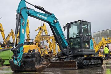 2022 SUNWARD SWE60UF 6T EXCAVATOR WITH A/C CAB, HITCH, BUCKETS AND 638 HOURS