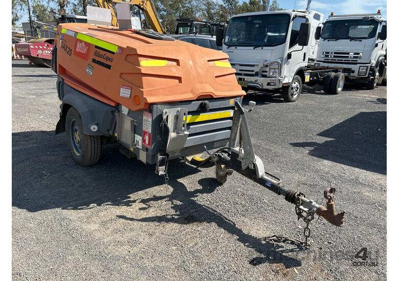 caption 2014 Atlas Copco Single Axle Generator Trailer