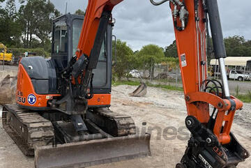 2021 Hitachi ZX55U Excavator, tilt hitch, E.M.U.S MS1146
