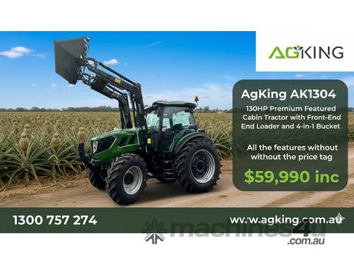AgKing - 130HP Tractor Premium Cabin - All the features without the price tag!